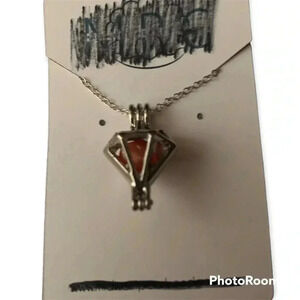 Necklace with Pearl in Cage